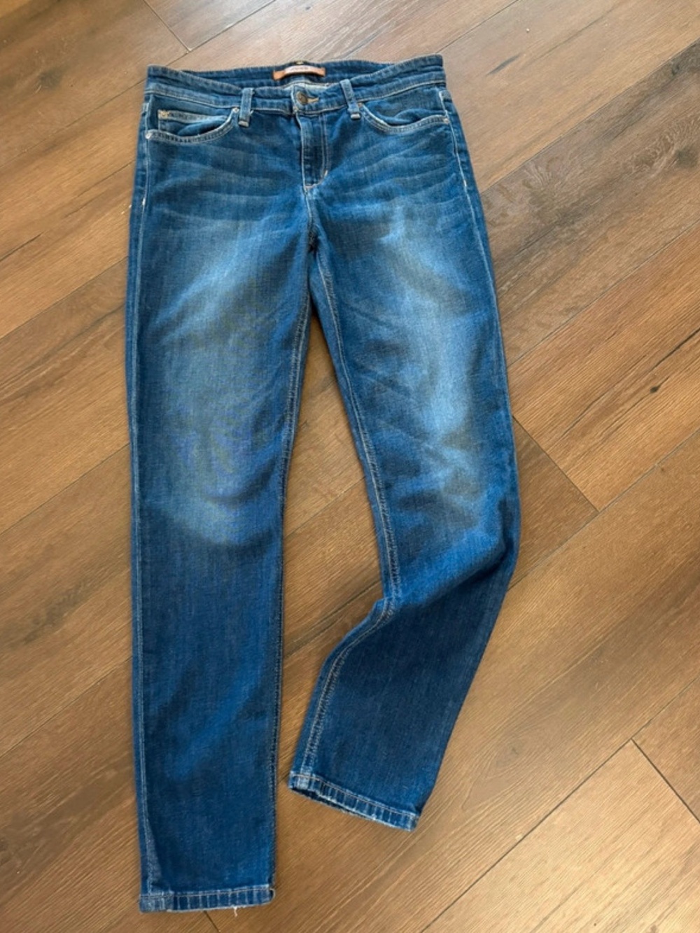 Joe's Jeans Dark Blue Denim Waistband Detail